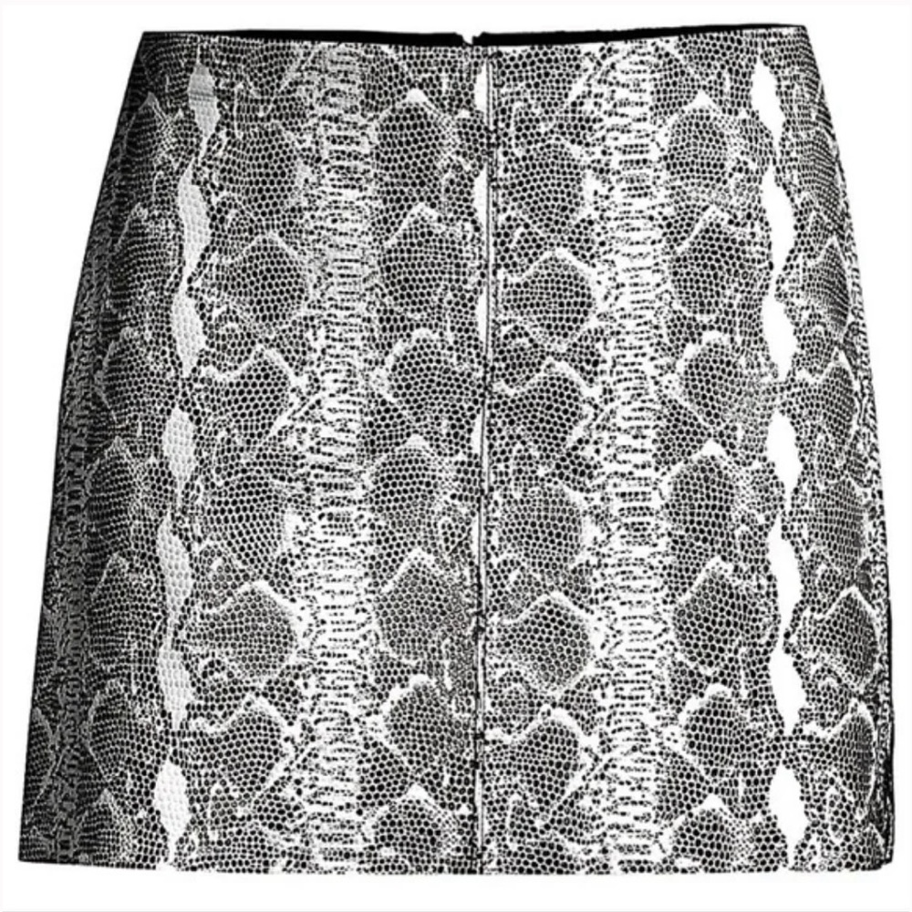 Alice + Olivia size 6 snakeskin leather skirt